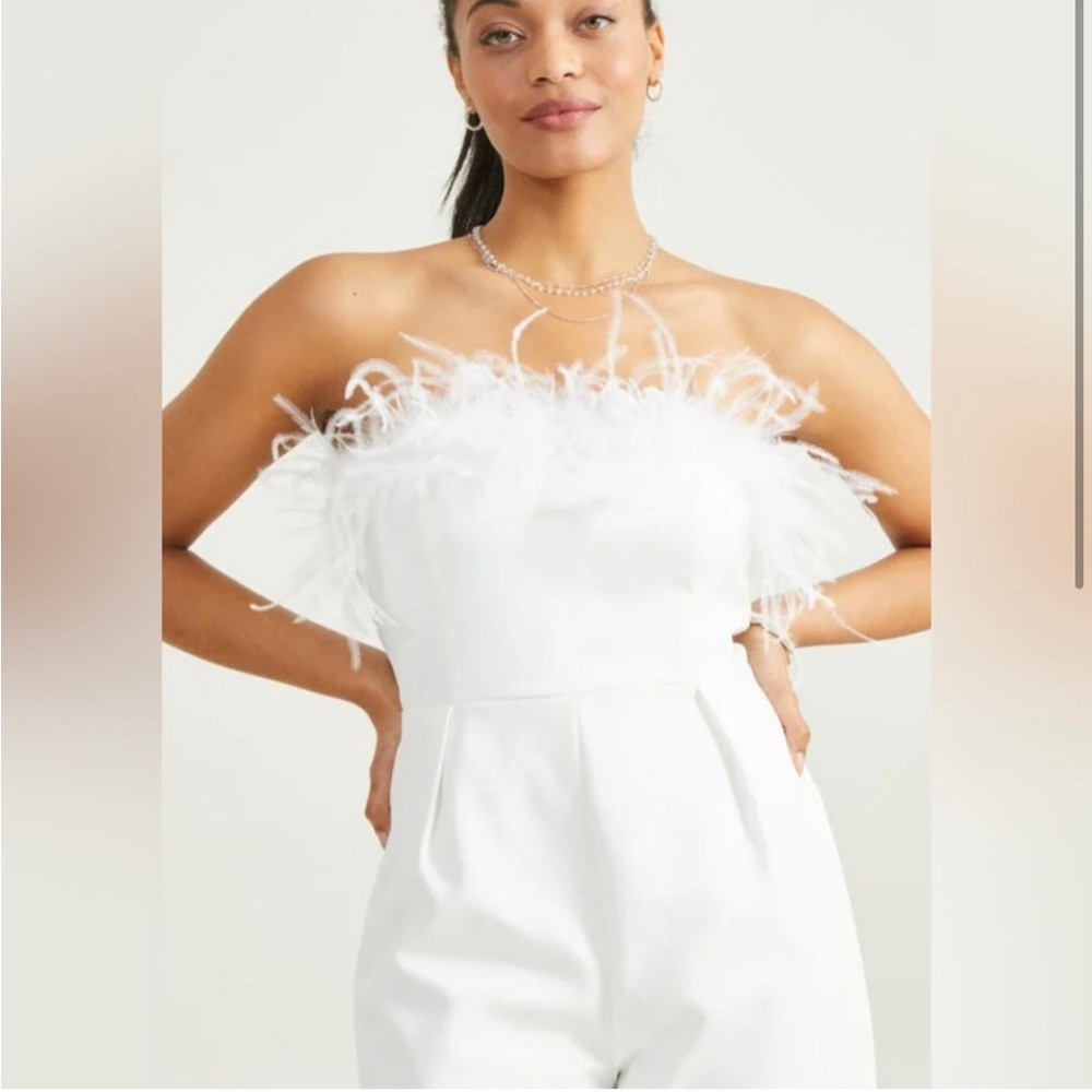 Altar’d State Cora Feathered Jumpsuit